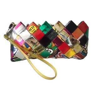 ECOIAT Recycled Wrapper & Cans Wristlet